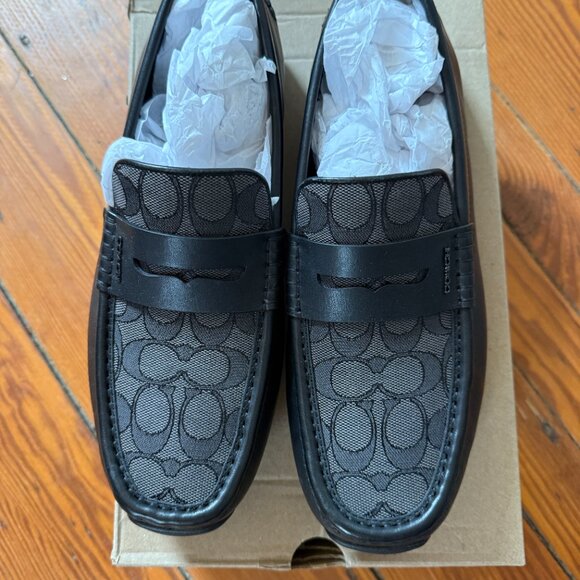 NWT Coach Men\'s Liam Driver In Signature Jacquard Size 8 main image 5